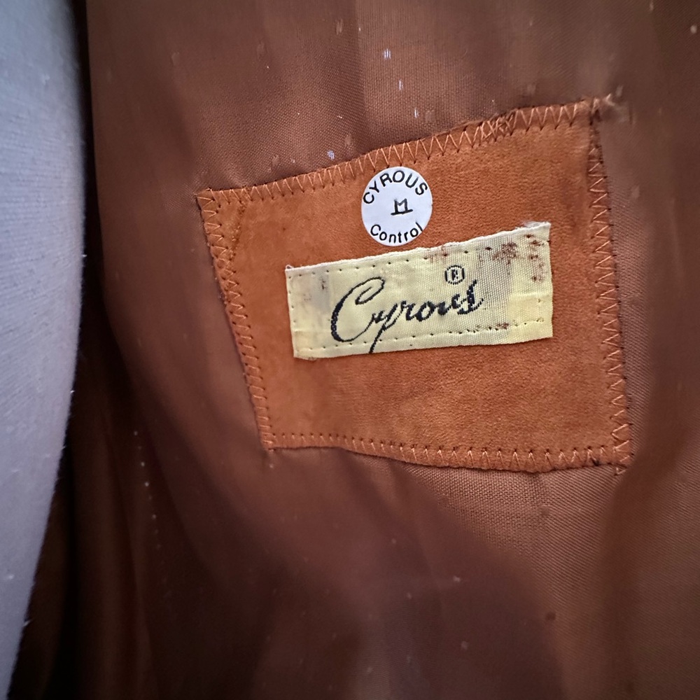 Cyprous Leather Patchwork Open Front Jacket. Vint… - image 3